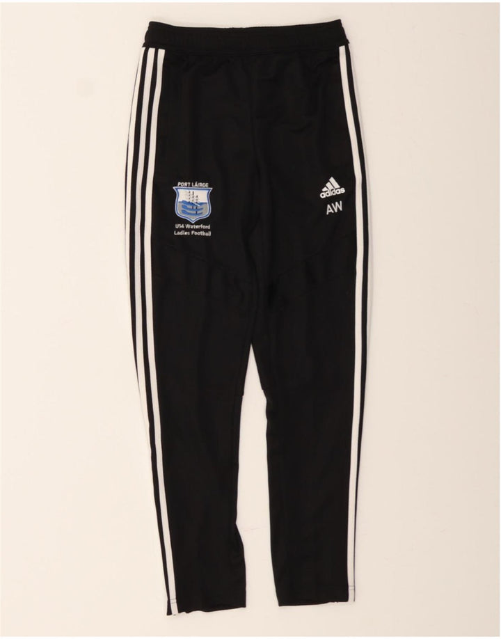 ADIDAS Girls Tracksuit Trousers 11-12 Years  Black Polyester Vintage Adidas and Second-Hand Adidas from Messina Hembry 