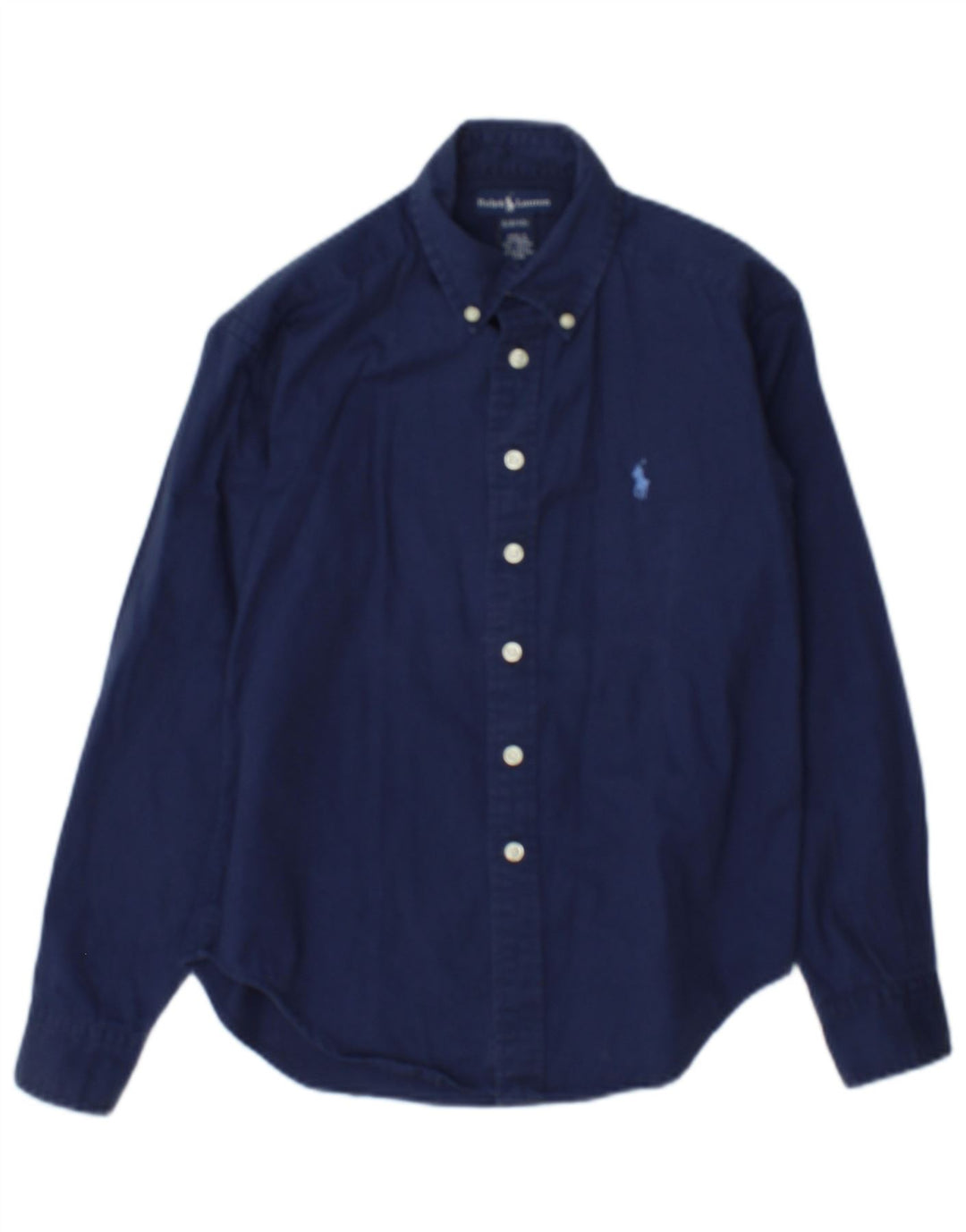 Ralph Lauren drengeskjorte 8-9 år lille marineblå bomuld
