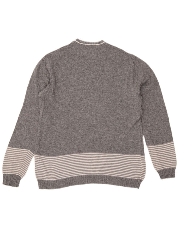 Trussardi Boys Turtle Neck sweater 11-12 år Gråstribet viskose