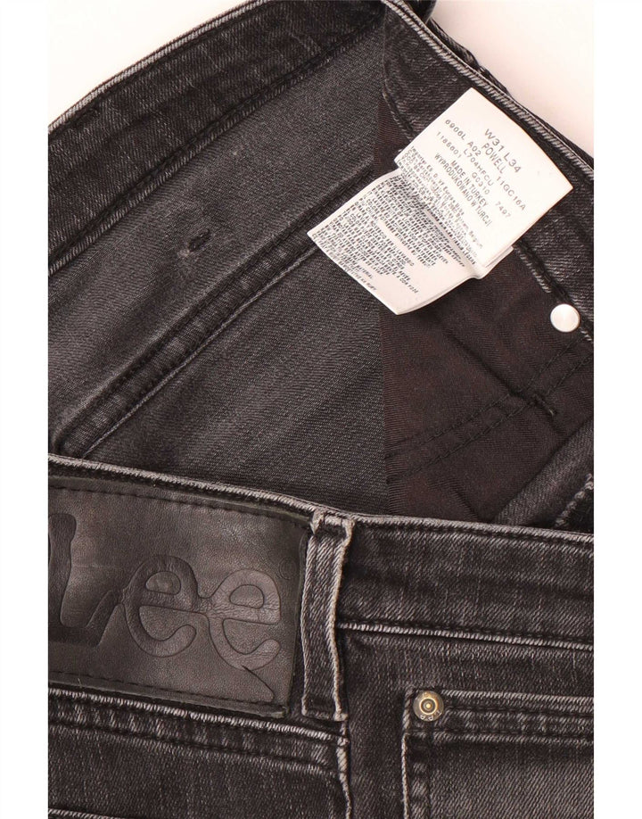 Lee Slim Jeans til mænd W31 L34 sort bomuld