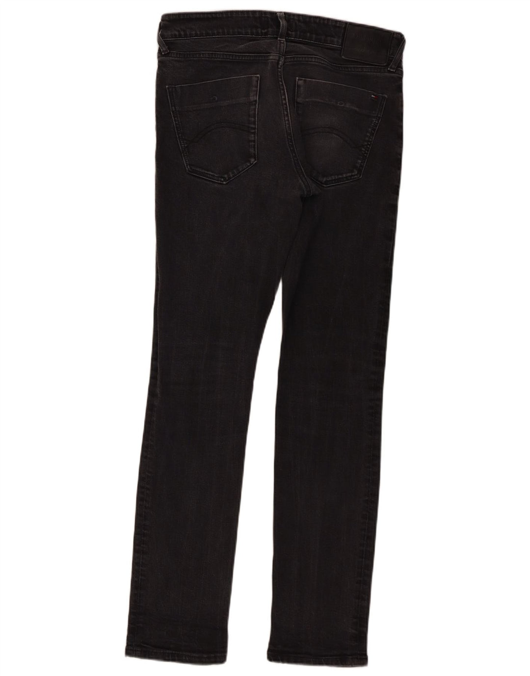 Tommy Hilfiger Herre Slim Jeans W32 L32 Sort Bomuld