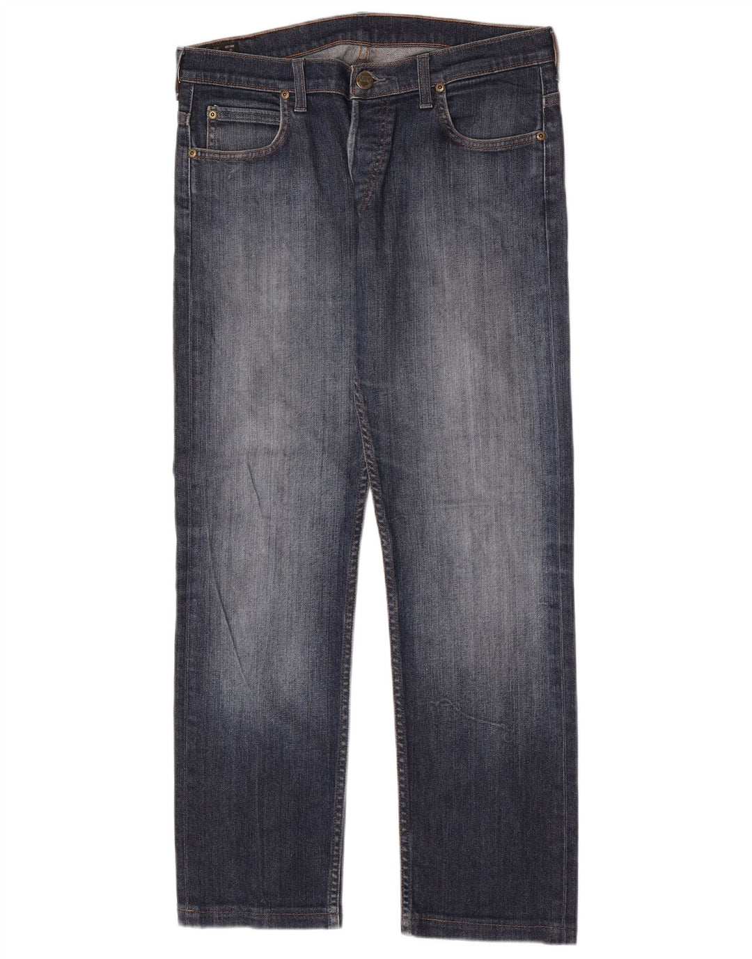 Lee Mens Powell Straight Jeans W33 L30 Blå Bomuld