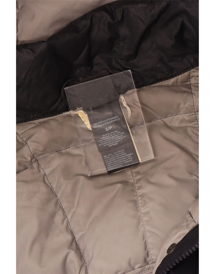 THE NORTH FACE Dame Oversized hættepolstret frakke UK 10 Small Navy Blue