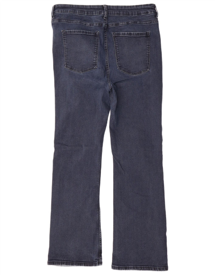 Marks & Spencer Dame Regular Fit Bootcut Jeans UK 16 Large W34 L28 Blue