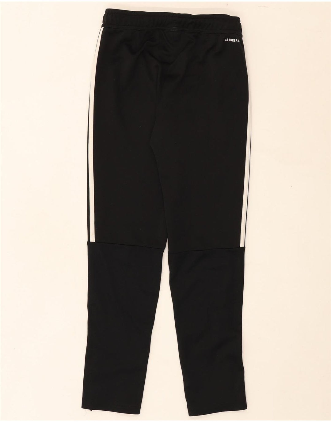 ADIDAS Boys Aeroready Tracksuit Trousers 11-12 Years  Black Polyester Vintage Adidas and Second-Hand Adidas from Messina Hembry 