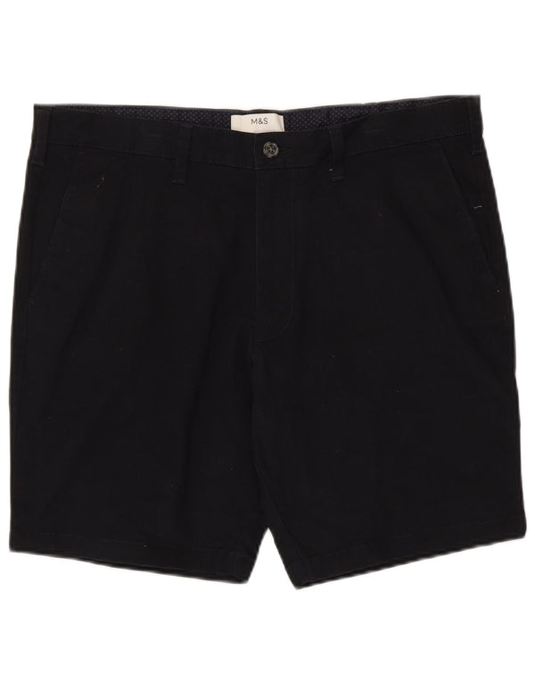 Marks & Spencer Herre Chino Shorts W36 Large Navy Blue Bomuld