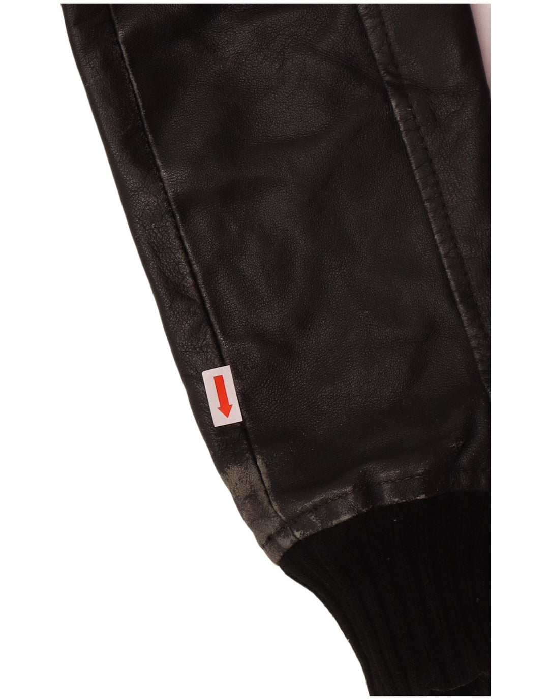 XDYE Dame Læderjakke UK 10 Small Black Læder Biker