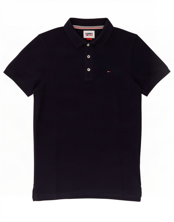 Tommy Hilfiger herre poloshirt Medium marineblå bomuld