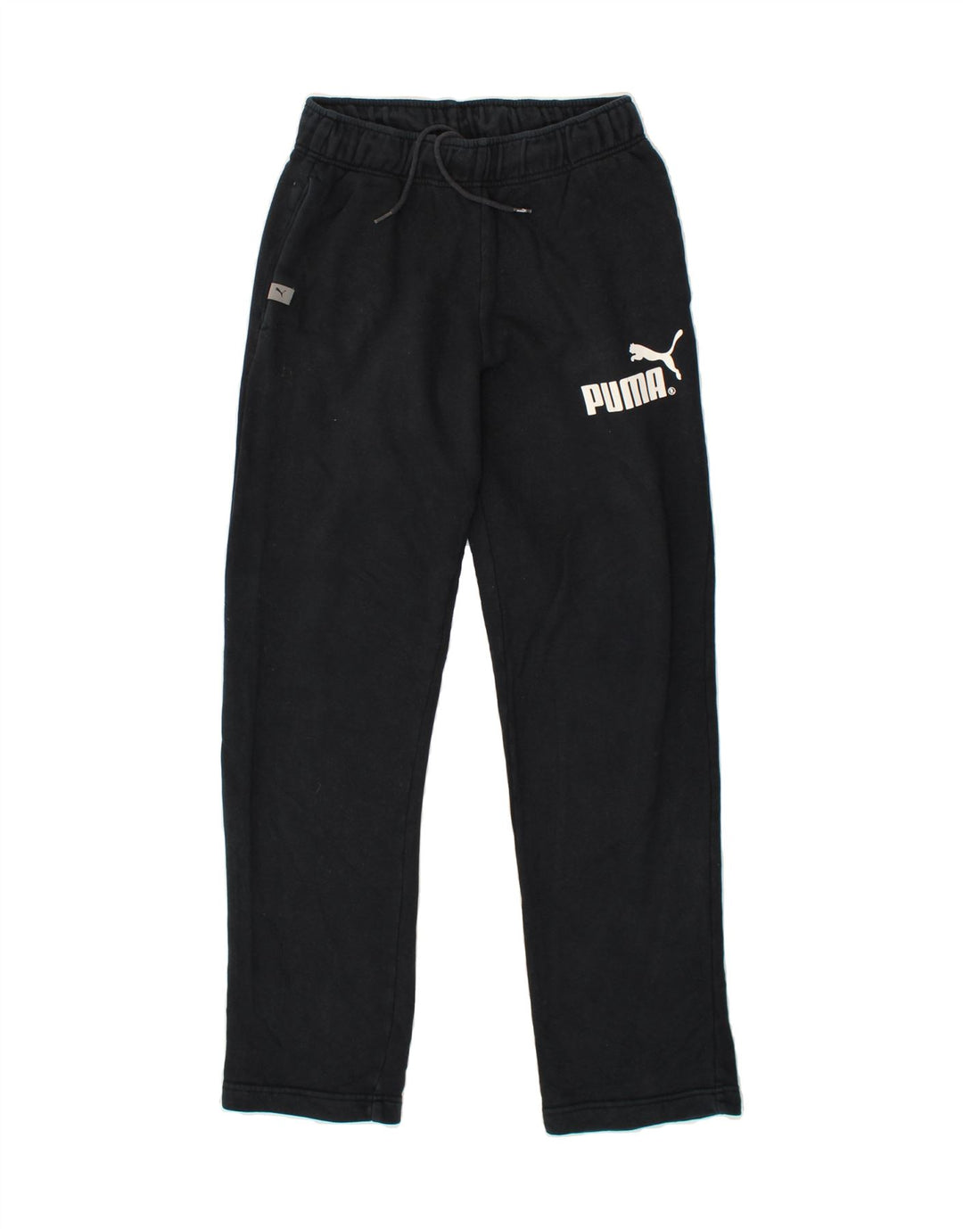PUMA Mens Graphic Tracksuit Trousers Small  Black Vintage Puma and Second-Hand Puma from Messina Hembry 
