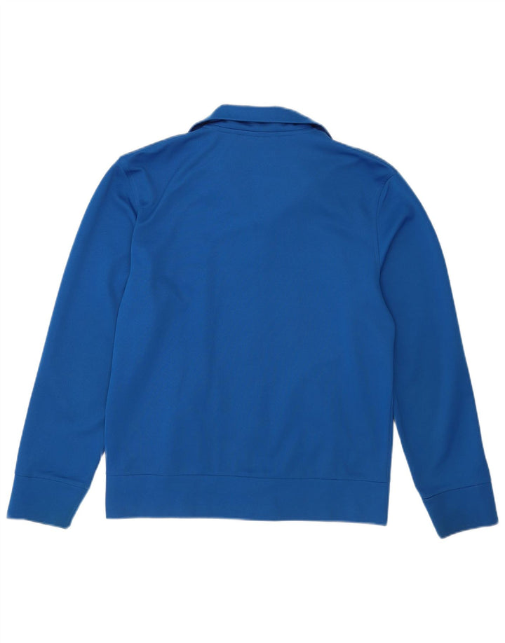 FILA Mens Graphic Tracksuit Top Jacket Small Blue Colourblock Polyester