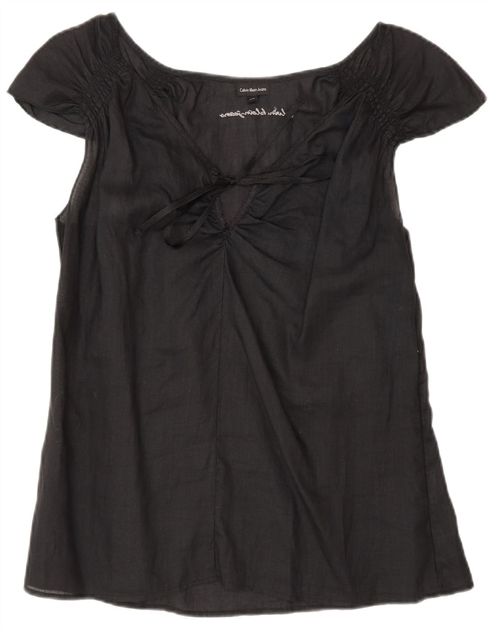 Calvin Klein Jeans Damebluse Top UK 18 XL Sort