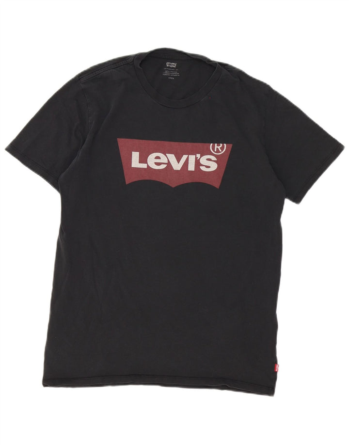 Levi's Herre grafisk T-shirt top lille sort bomuld