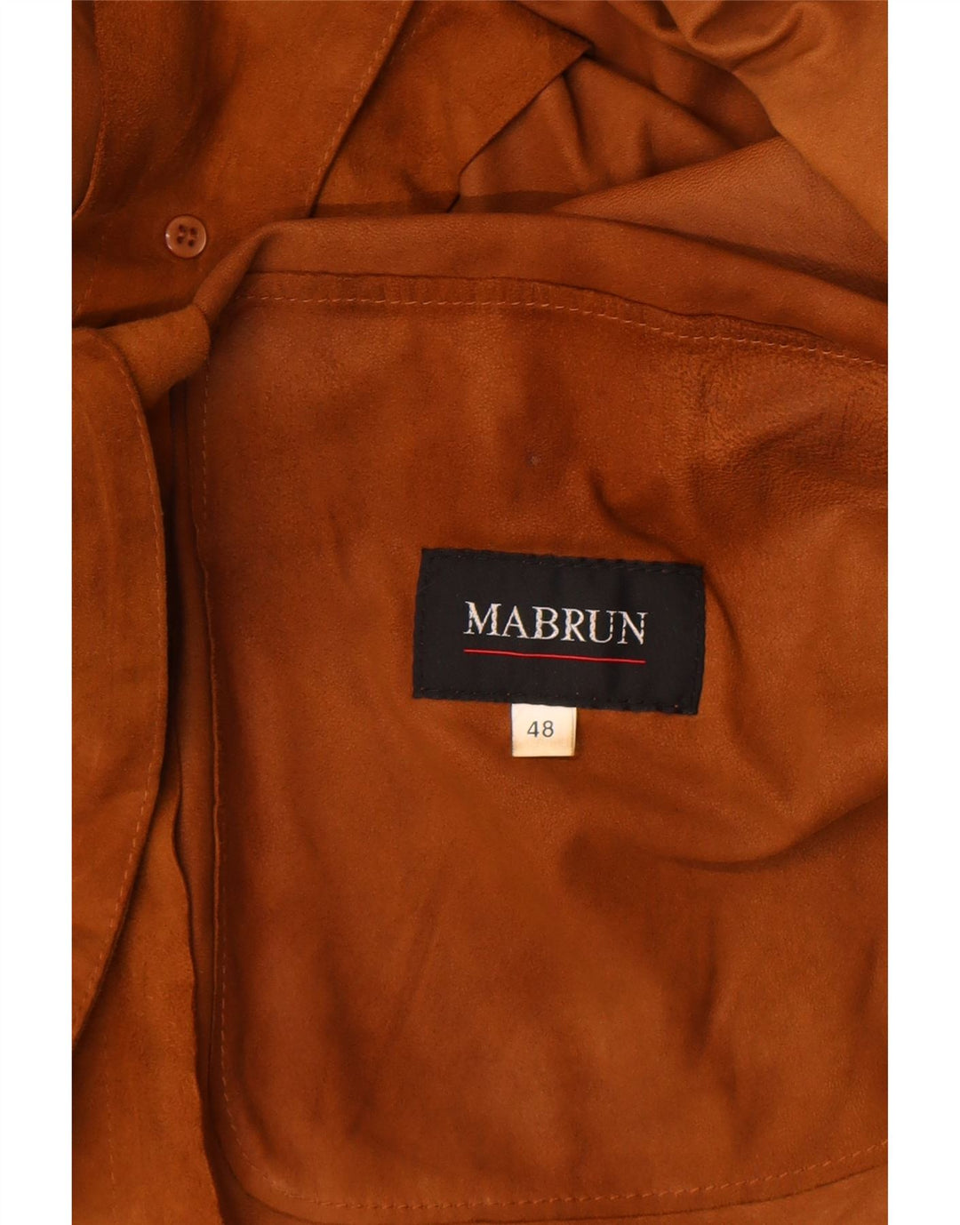 Mabrun Dame Ruskindsjakke IT 48 XL Beige