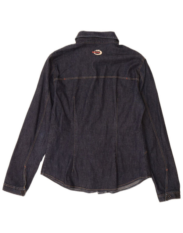 Killer Loop Dame Denim Shirt UK 8 Small Navy Blue