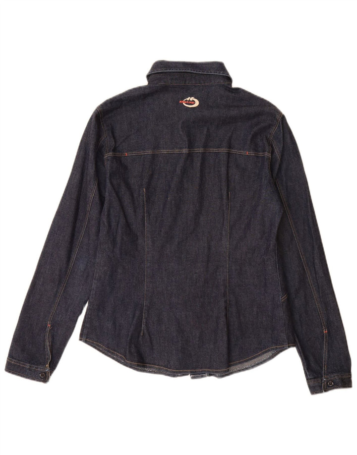 Killer Loop Dame Denim Shirt UK 8 Small Navy Blue