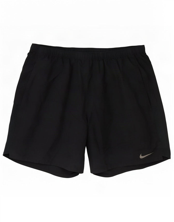 Nike Herre Dri Fit sportsshorts, store sorte polyester