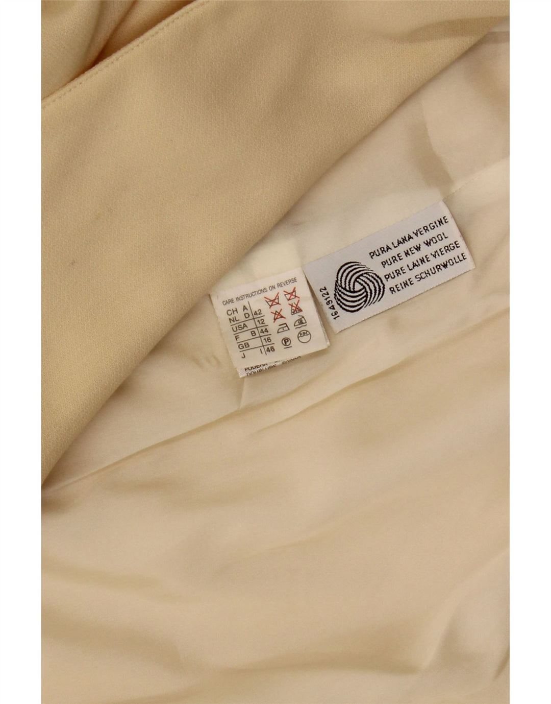 MARELLA dobbeltradet blazerjakke til kvinder DK 16 Stor gul uld