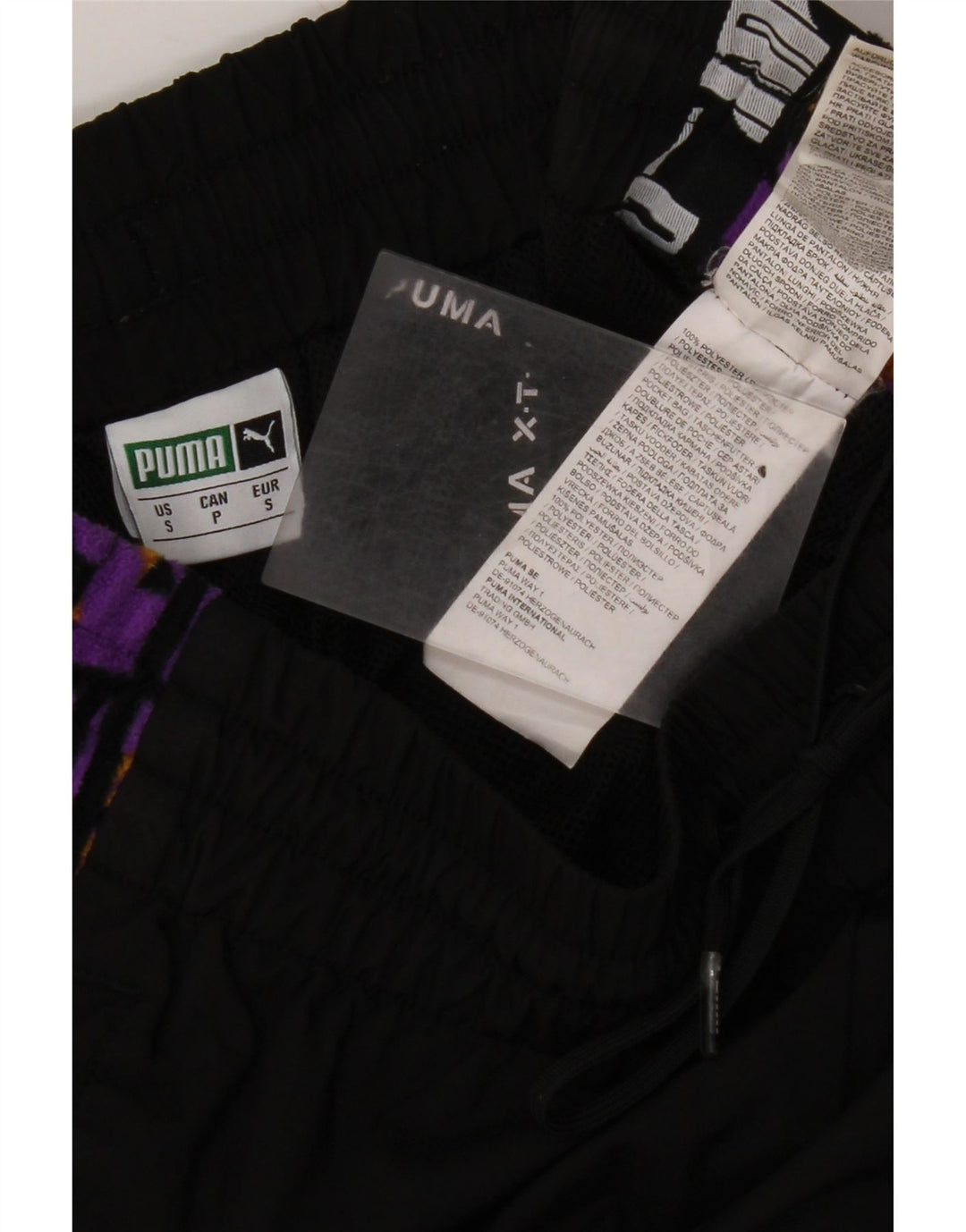 PUMA Grafisk træningsdragt bukser til mænd Joggers Small Black Colourblock