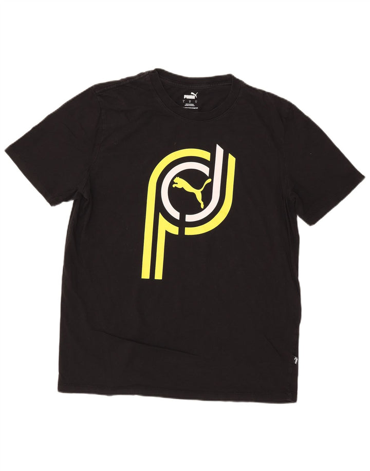 Puma Herre Grafisk T-Shirt Top Stor Sort
