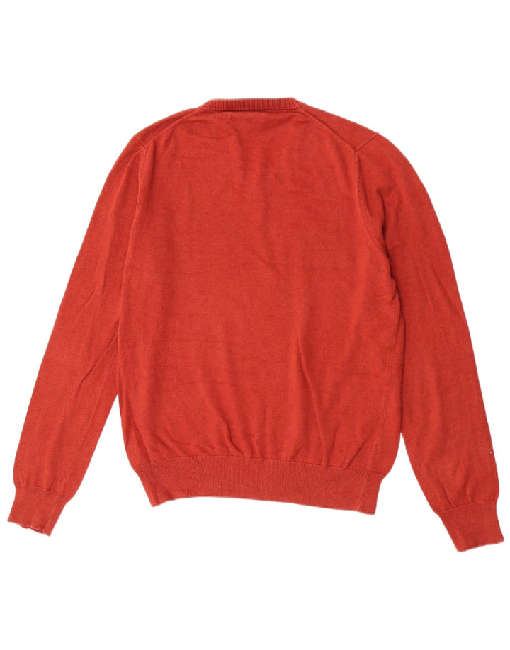 Marks & Spencer Herre V-hals sweater Medium rød bomuld