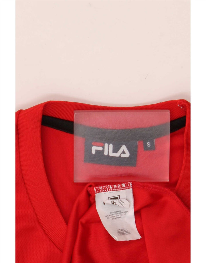 Fila Herre Grafisk Vest Top Lille Rød Colourblock Polyester