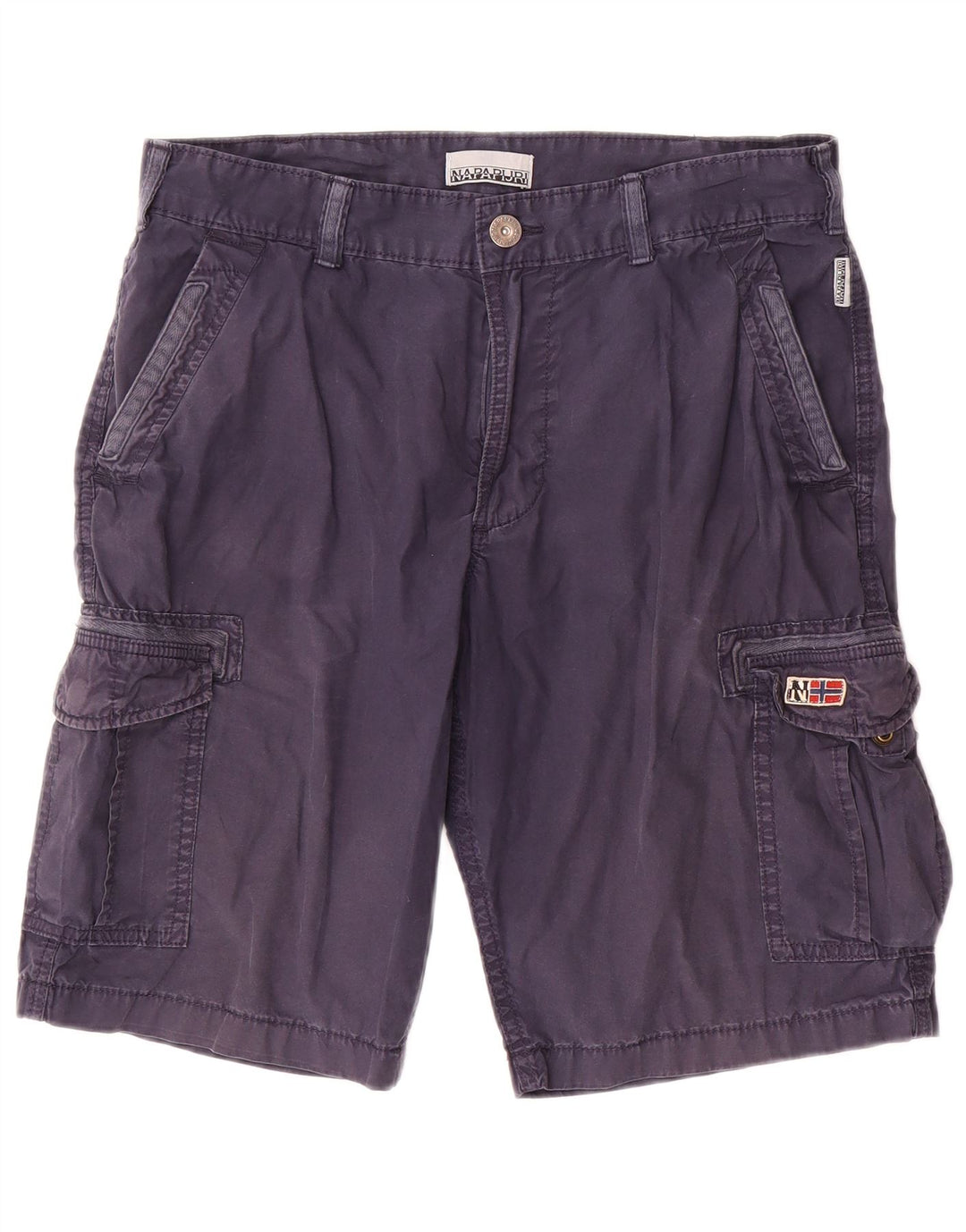 Napapijri Herre Cargo Shorts W32 Medium Marineblå Bomuld