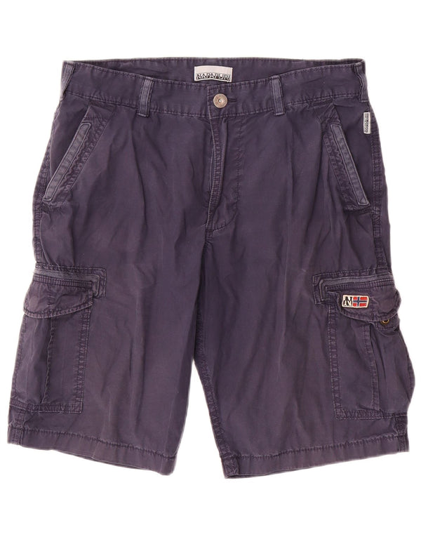 Napapijri Herre Cargo Shorts W32 Medium Marineblå Bomuld