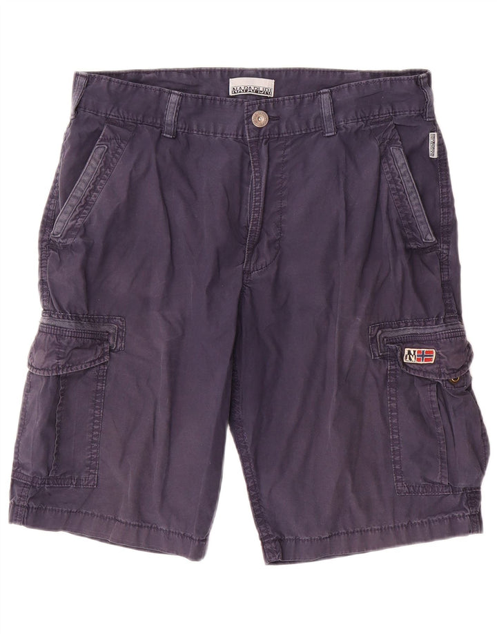 Napapijri Herre Cargo Shorts W32 Medium Marineblå Bomuld