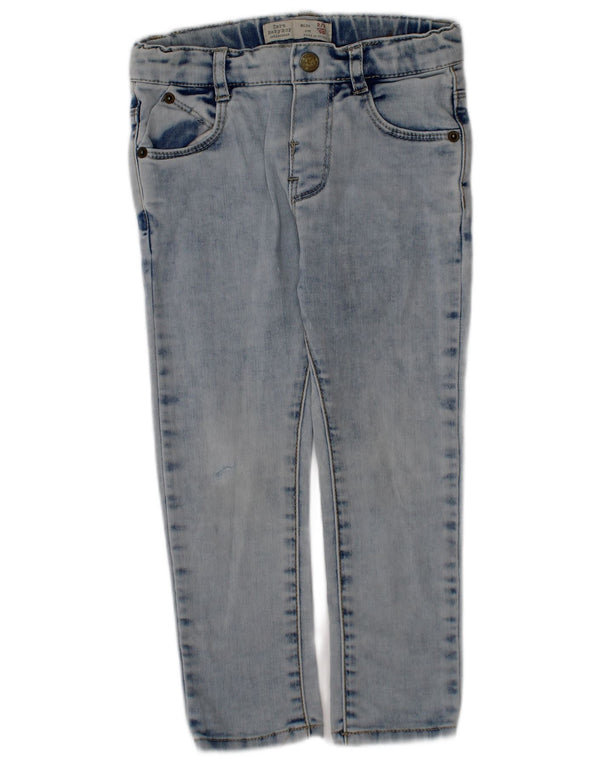 Zara Boys Slim Jeans 2-3 År W20 L13 Blå Bomuld