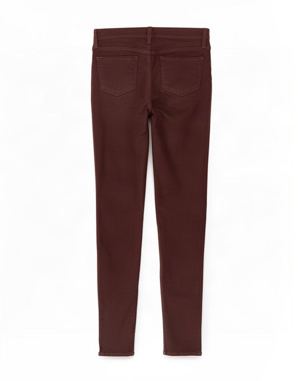 Gap Dame Skinny Casual Bukser UK 10 Small W28 L30 Bourgogne bomuld
