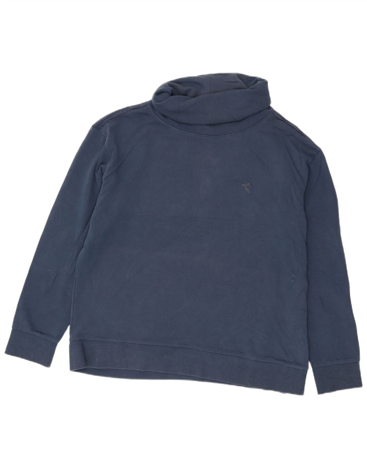 Diadora Herre Rullehals Sweatshirt Jumper 2XL Navy Blue Bomuld