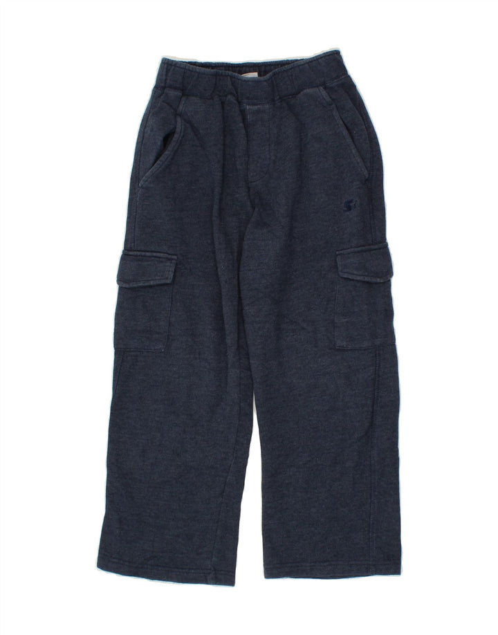 STARTER Boys Cargo Tracksuit Trousers 7-8 Years Medium  Navy Blue Cotton Vintage Starter and Second-Hand Starter from Messina Hembry 