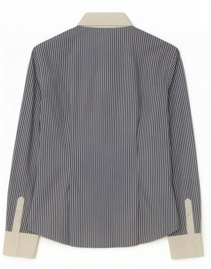 Max Mara Dameskjorte UK 8 Small Blue Pinstripe