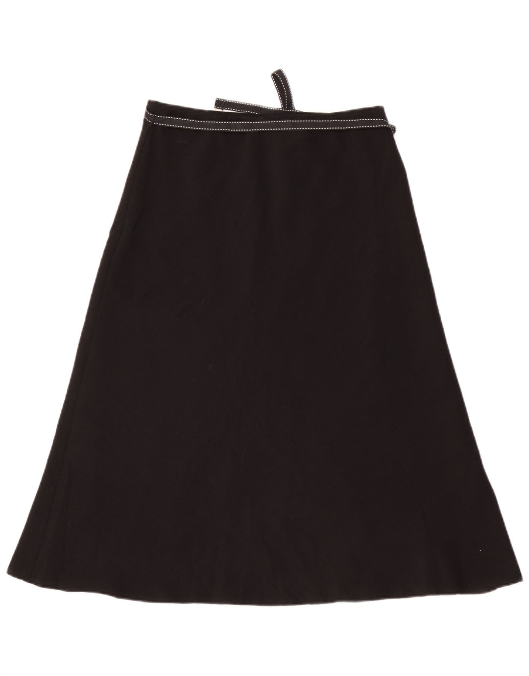 Marks & Spencer A-line nederdel til kvinder UK 10 Small W30 Black Polyester