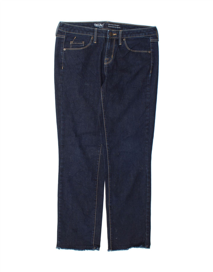 MOSSIMO Womens Mid Rise Straight Jeans US 6 Medium W28 L29 Navy Blue Vintage Mossimo and Second-Hand Mossimo from Messina Hembry 