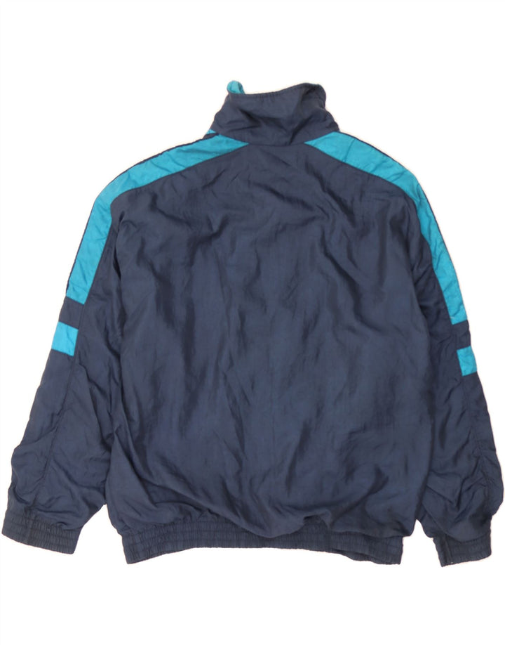 ARENA Boys Graphic Tracksuit Top Jacket 13-14 Years Navy Blue Colourblock Vintage Arena and Second-Hand Arena from Messina Hembry 