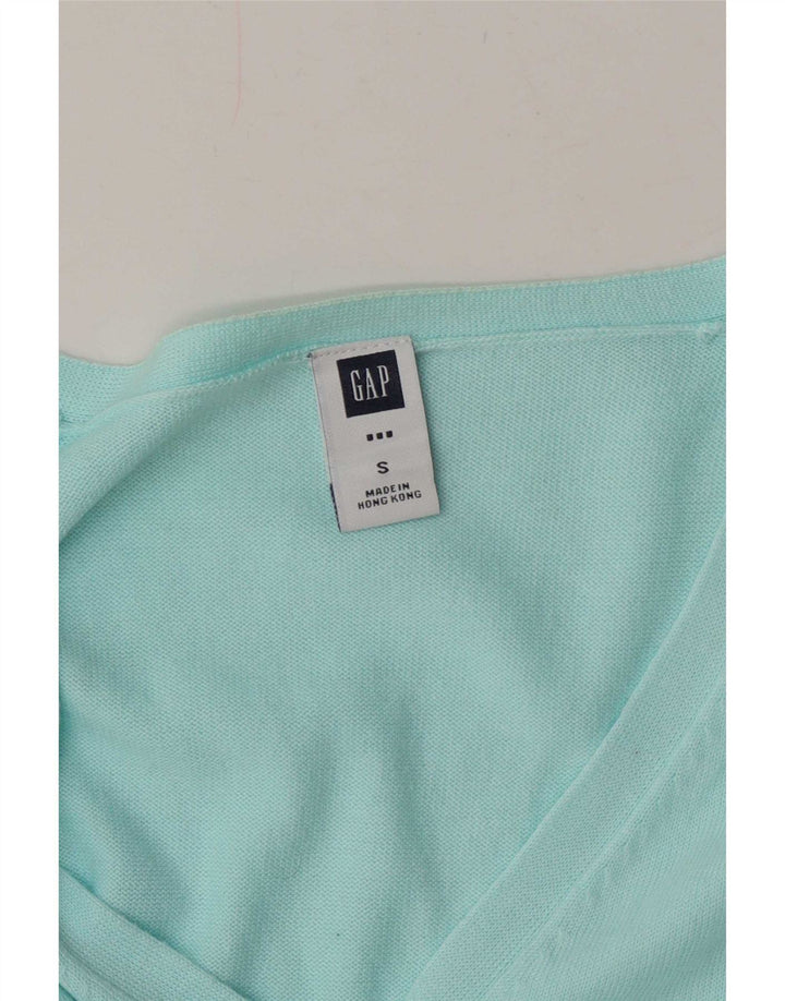 Gap Dame Cardigan Sweater UK 10 Lille turkis bomuld