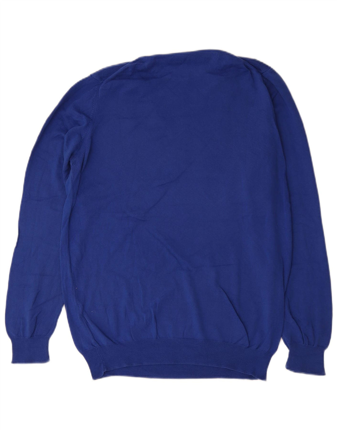 Zara Herre V-hals sweater Stor Blå Bomuld