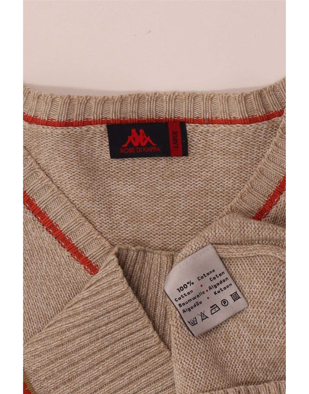 Kappa Herre V-hals sweater Stor Grå Bomuld