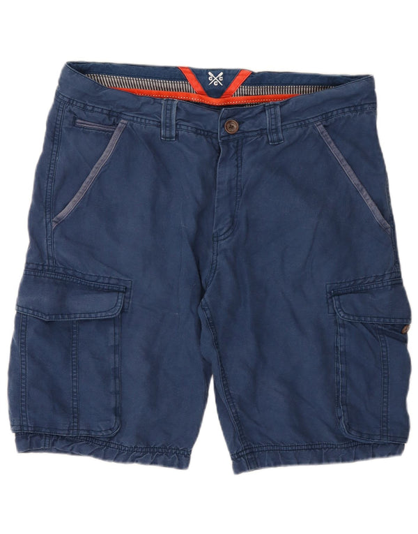 J. Crew Herre Cargo Shorts Medium W32 Marineblå Bomuld