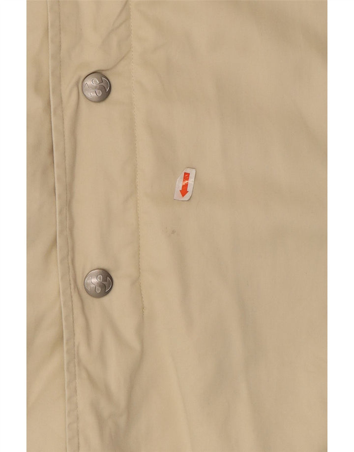 Superga Herre Hooded Bomber Jacket UK 38 Medium Beige