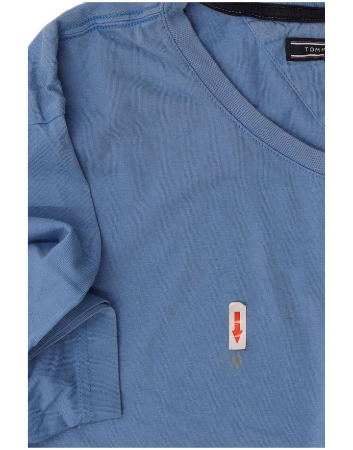 Tommy Hilfiger Herre T-Shirt Top XL Blå Bomuld