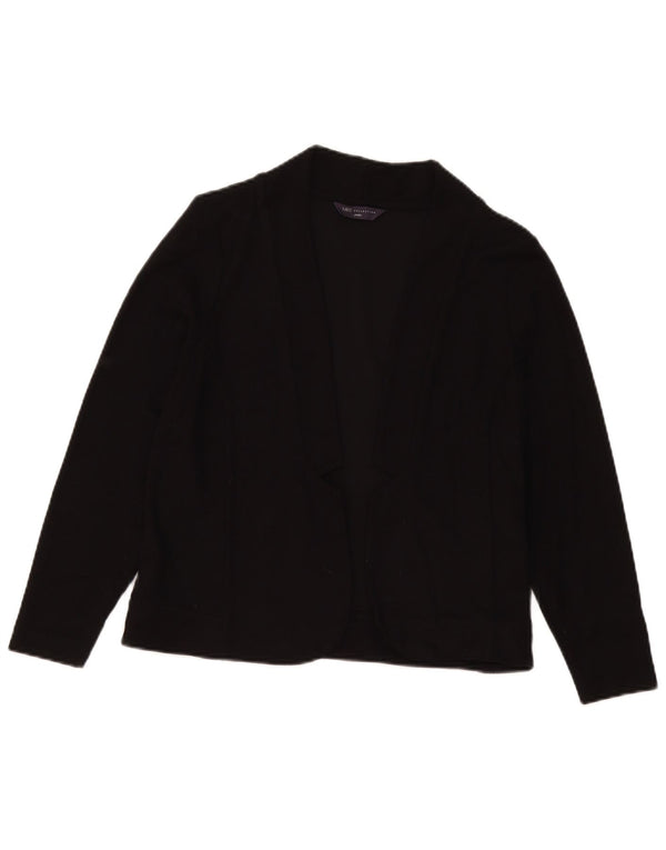 Marks & Spencer Dame Petite Open Cardigan Sweater UK 18 XL Sort Viscose