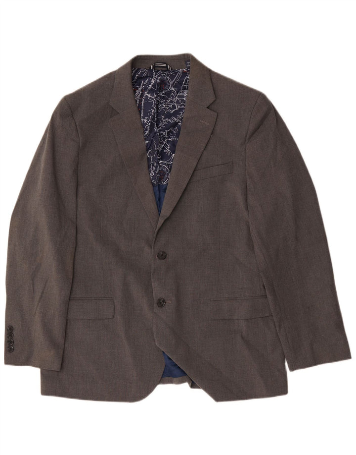 Nautica Herre 2-knaps blazerjakke UK 44 2XL Grå Polyester