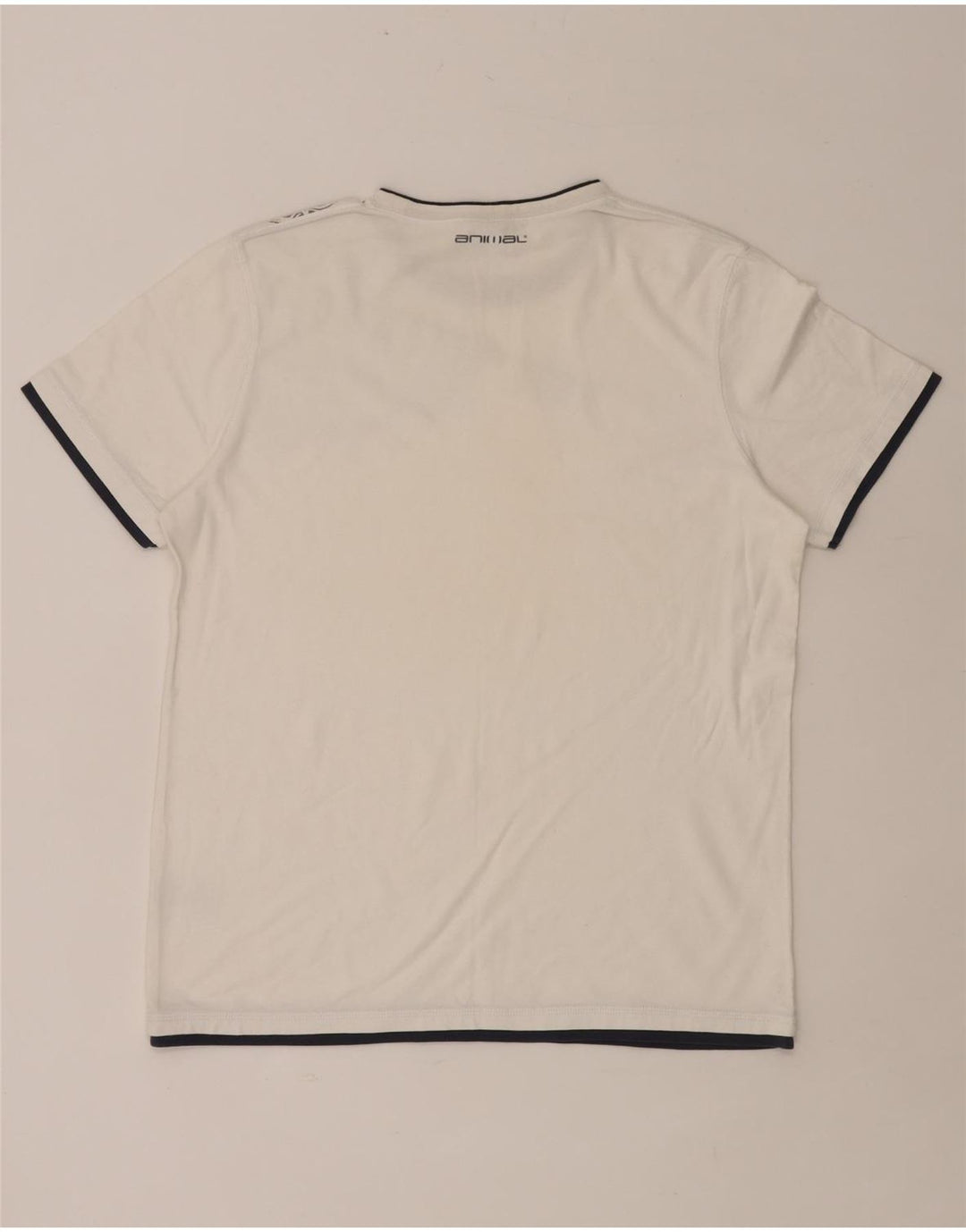 ANIMAL Herre grafisk T-shirt Top Medium White Floral Bomuld