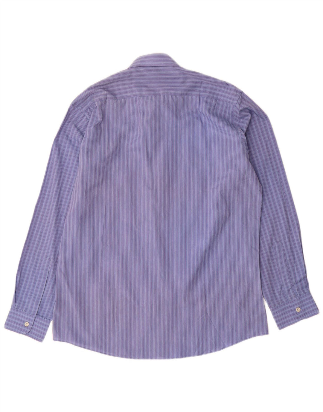 ST. BERNARD Mens Shirt Size 15 1/2 39/40 Medium Blue Striped Cotton