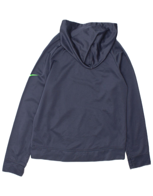 Nike drenge Therma-Fit grafisk hættetrøje trøje 12-13 år stor marineblå