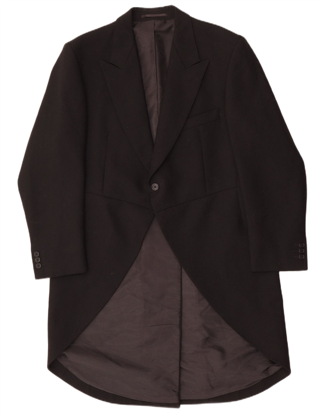 Magee Herre Tailcoat Blazer Jacket UK 44 XL Sort Uld