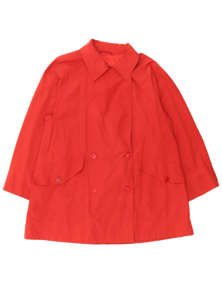 Max Mara Dame Weekend Overfrakke UK 16 Large Red