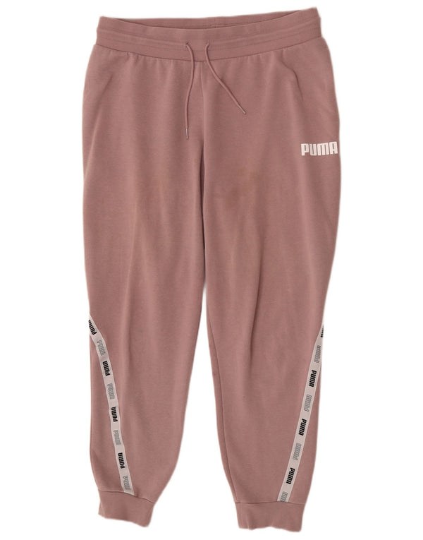 Puma Grafisk træningsdragtbukser til kvinder Joggers UK 16 Large Pink Colourblock